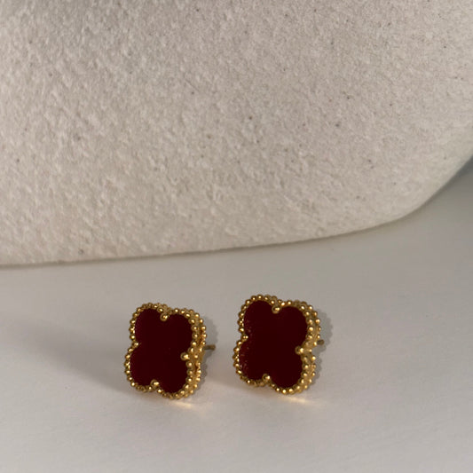 Boucles d'oreilles AMALIA bordeaux