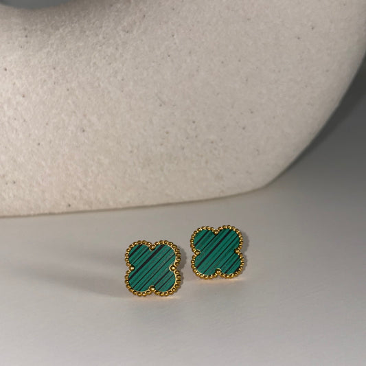 Boucles d'oreilles AMALIA verte