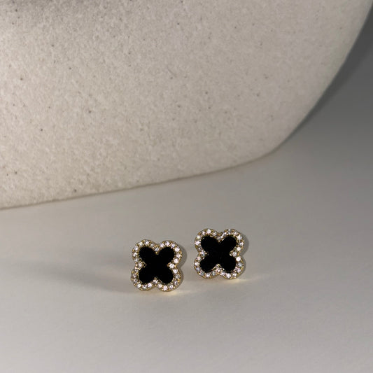 Boucles d'oreilles MINA noir