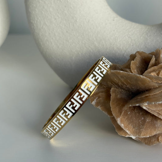 Bracelet jonc ELIF blanc