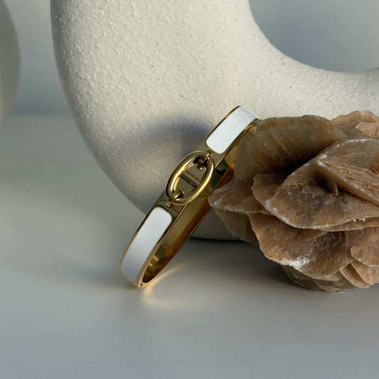Bracelet jonc DESIA blanc
