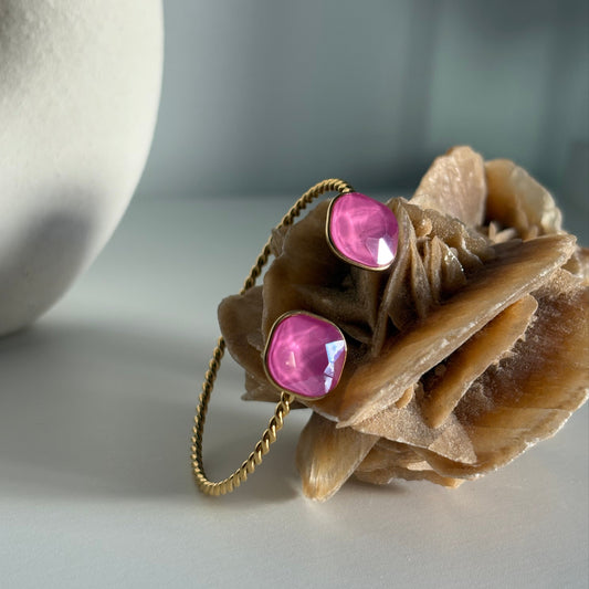 Bracelet jonc ISARA rose