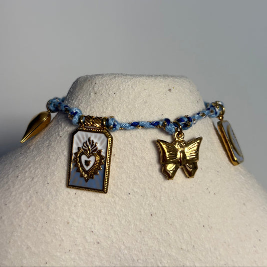 Bracelet AMOREA breloque bleu