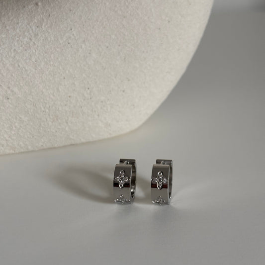 Boucles d'oreilles LAYALI argenté